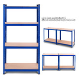 *Special* Adjustable Heavy Duty 4 Level Garage Tool Shelf Storage-Blue (1 Box - Assembly Required)