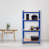 *Special* Adjustable Heavy Duty 4 Level Garage Tool Shelf Storage-Blue (1 Box - Assembly Required)