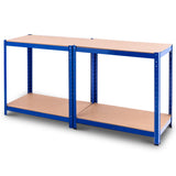 *Special* Adjustable Heavy Duty 4 Level Garage Tool Shelf Storage-Blue (1 Box - Assembly Required)