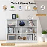 3-Tier Open Bookcase 8-Cube Floor Standing Storage Shelves Display Cabinet-White*fully assembled*