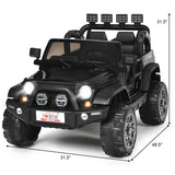 12V 2-Seater Ride on Car Truck with Remote Control Black, Scratch & Dent Special, missing accessory