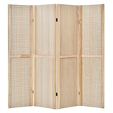 4-Panel Pegboard Display 5 Feet Tall Folding Privacy Screen for Craft Display Organized