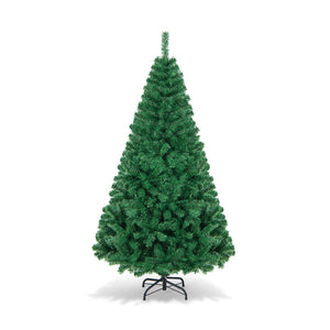 Artificial PVC Hinged Christmas Tree with Solid Metal Stand-6 ft