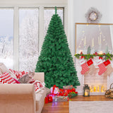 Artificial PVC Hinged Christmas Tree with Solid Metal Stand-7 ft