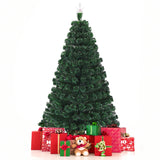 6 Feet Multicolor Artificial Christmas Tree with LED Light and Metal Stand-6'