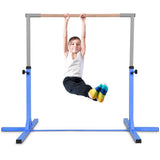 Adjustable Gymnastics Bar Horizontal Bar for Kids-Blue (1 Box, Assembly Required)