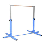 Adjustable Gymnastics Bar Horizontal Bar for Kids-Blue (1 Box, Assembly Required)