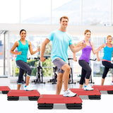 *SPECIAL* 29 Inch Adjustable Workout Fitness Aerobic Stepper Exercise Platform-Red