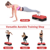 *SPECIAL* 29 Inch Adjustable Workout Fitness Aerobic Stepper Exercise Platform-Red