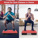 *SPECIAL* 29 Inch Adjustable Workout Fitness Aerobic Stepper Exercise Platform-Red