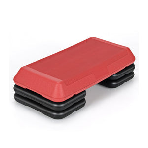 *SPECIAL* 29 Inch Adjustable Workout Fitness Aerobic Stepper Exercise Platform-Red