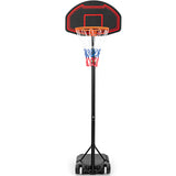 Adjustable Kids' Basketball Hoop Stand with Durable Net and Wheel - for Children