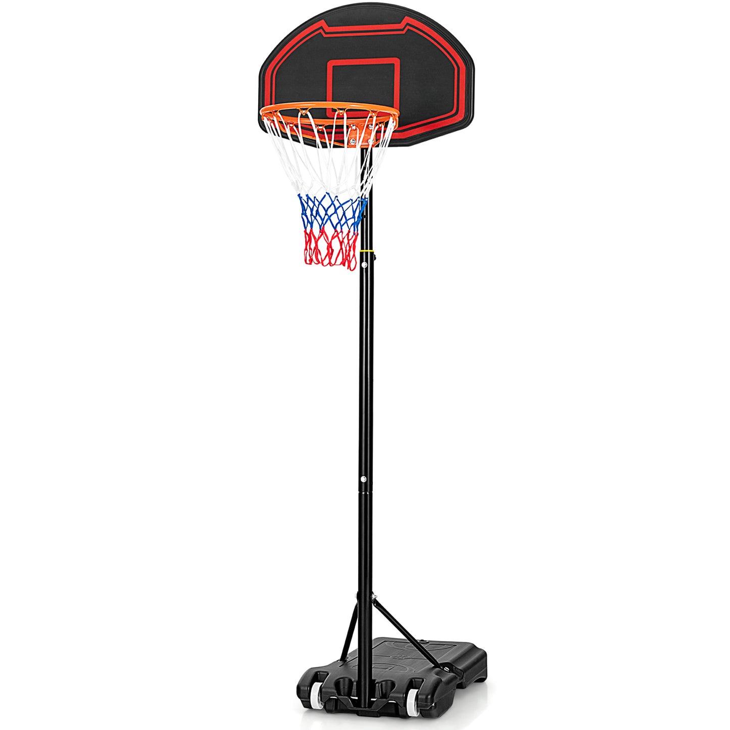 Adjustable Kids' Basketball Hoop Stand with Durable Net and Wheel - for Children
