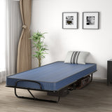 Twin, Rollaway Guest Bed, 4`` Memory Foam Mattress, 440lb weight capacity