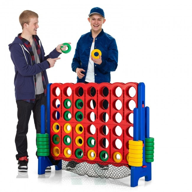 Extra Large, 41``x 47``,  4-to-Score Giant Game Set with Net Storage-Blue, 1 box