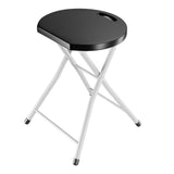 28 Inch Portable Folding Stool with 330lbs Limited Sturdy Frame