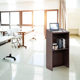 SPECIAL, Wooden Floor Standing Podium Speaking Lectern - Fully Assembled