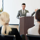 SPECIAL, Wooden Floor Standing Podium Speaking Lectern - Fully Assembled