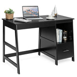 47.5 Inch Modern Home Computer Desk with 2 Storage Drawers-Black*fully assembled*