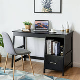 47.5 Inch Modern Home Computer Desk with 2 Storage Drawers-Black*fully assembled*