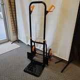 6-Wheels Climbing Stairs Trolley Hand Truck Foldable Steel Load Cart