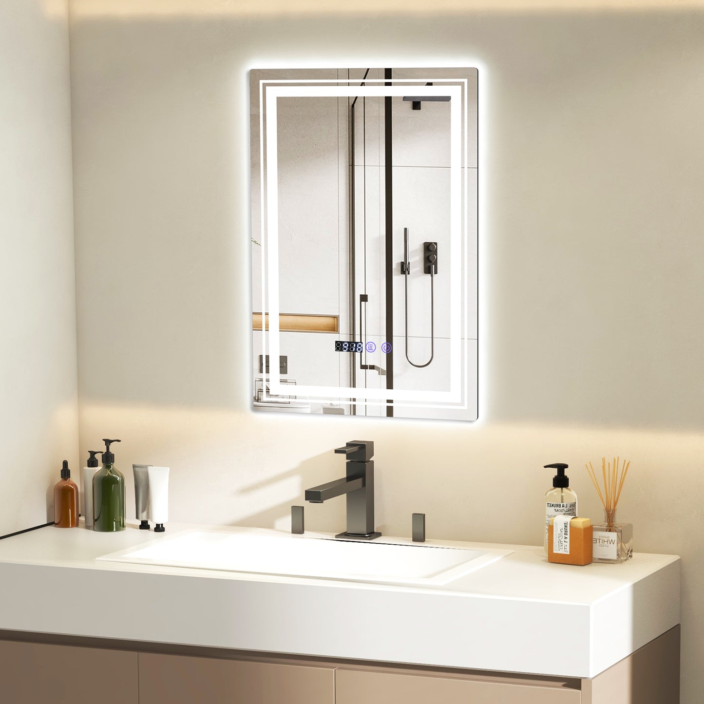 ** SPECIAL ** Defogging LED Bathroom Mirror with Memory Function and Anti-Fog-S