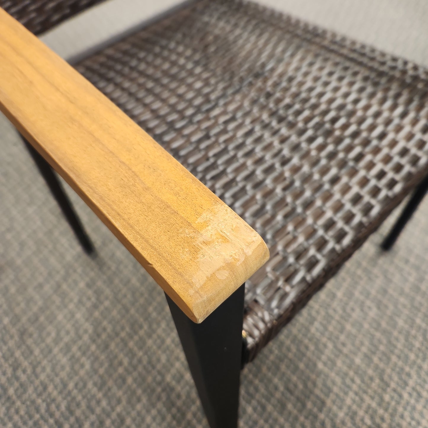 Outdoor  Rattan Chair  - Scratch and Dent Special, Fully Assembled