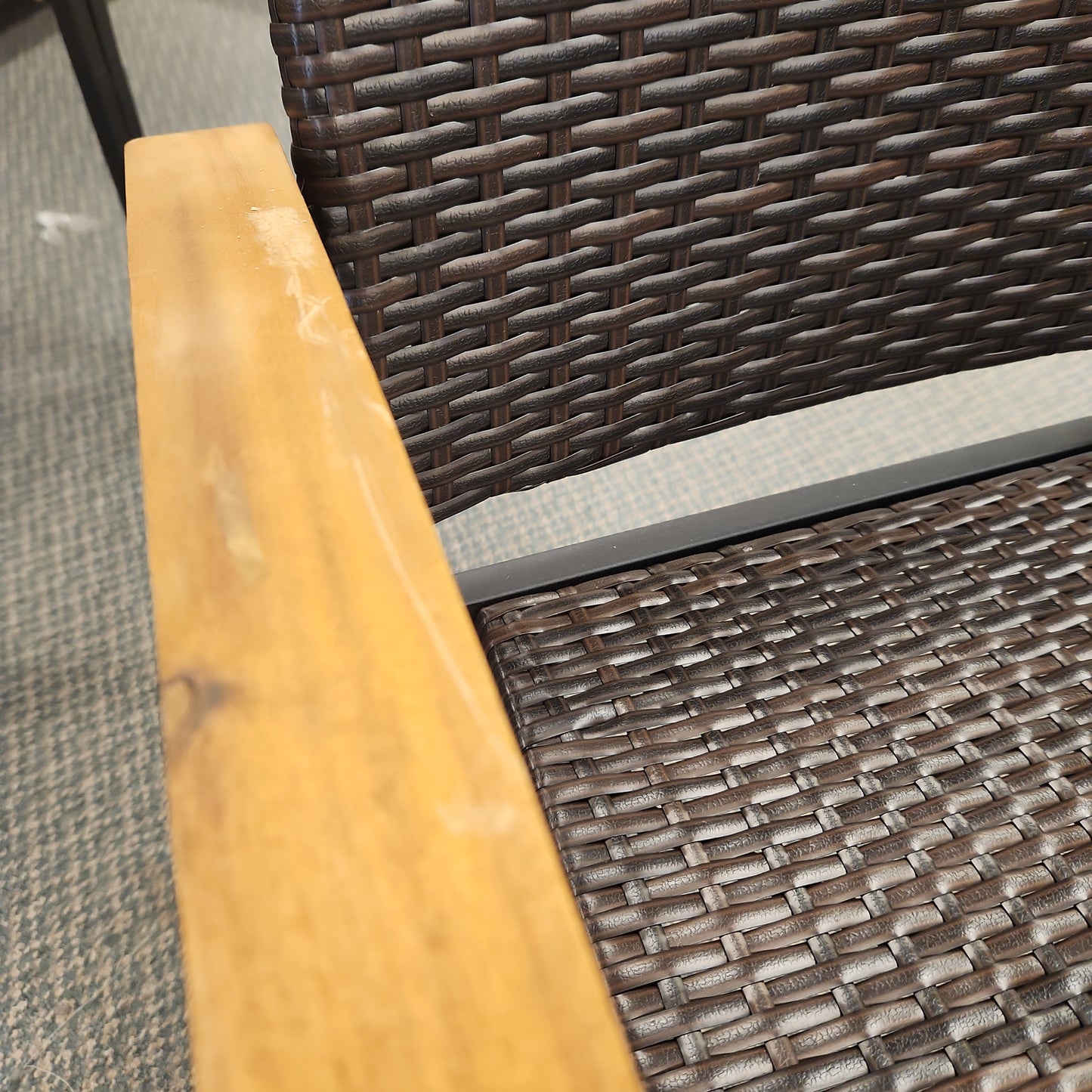 Outdoor  Rattan Chair  - Scratch and Dent Special, Fully Assembled