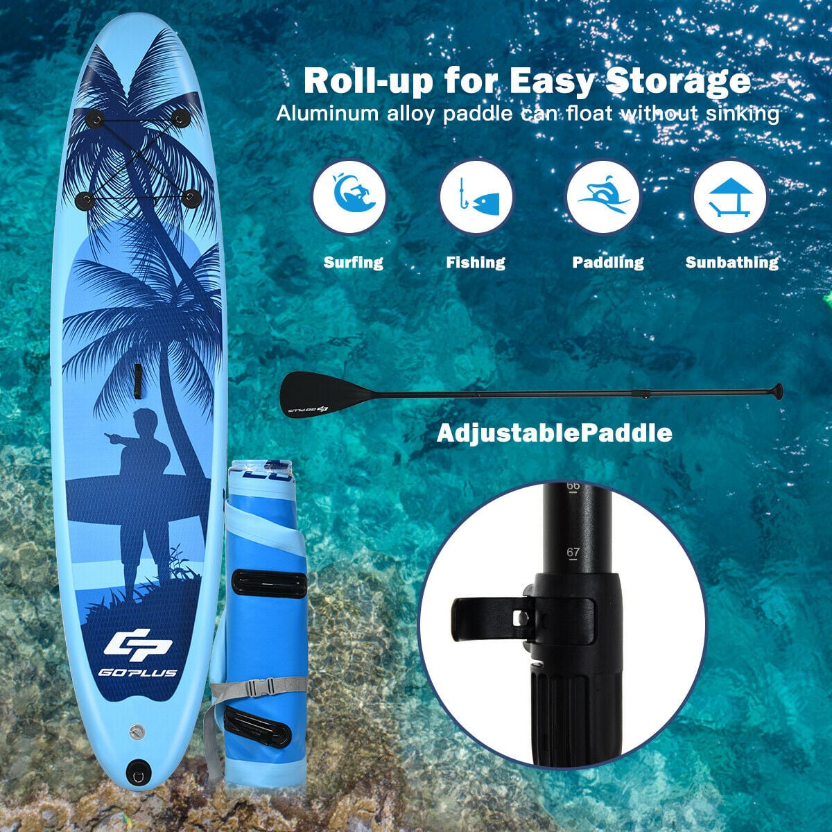 Adult Youth  Inflatable Stand Up Paddle Board-M test
