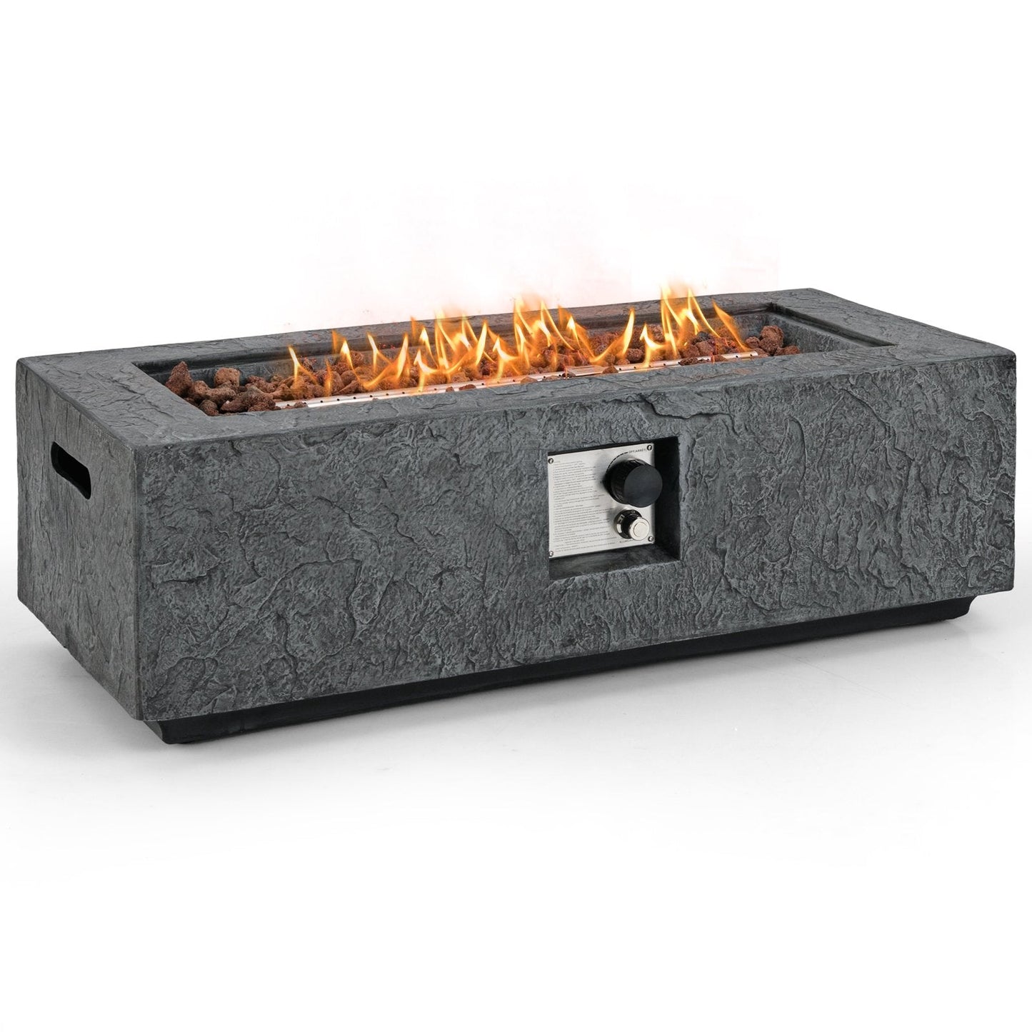 SPECIAL - 42.5 Inch 50000 BTU Fire Pit Table Set with Stainless Steel Burner
