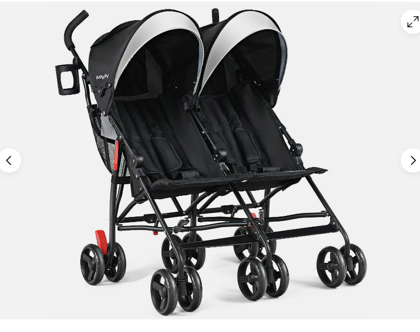 Foldable Twin Baby Double Stroller Ultralight Umbrella Kids Stroller