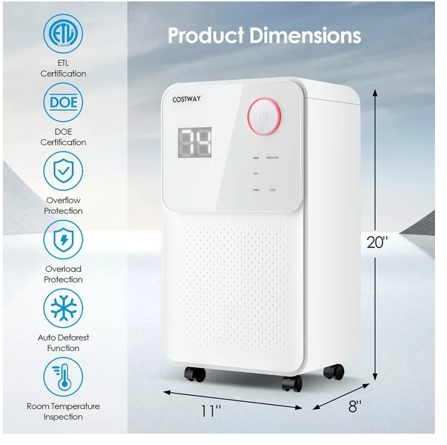 special, 32 Pints 2000 Sq. Ft Dehumidifier for Home and Basements with 3-Color Digital Display