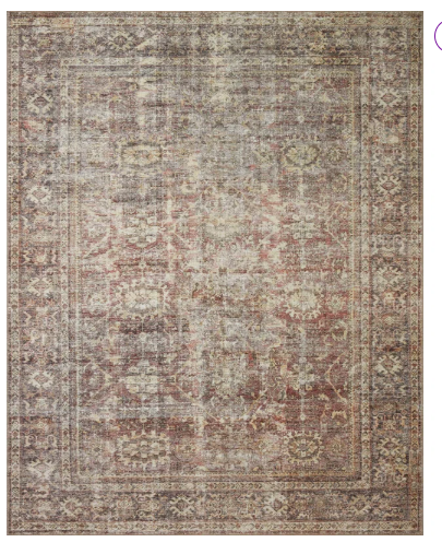 10' x 14' - Georgie Oriental Bordeaux/Antique Area Rug