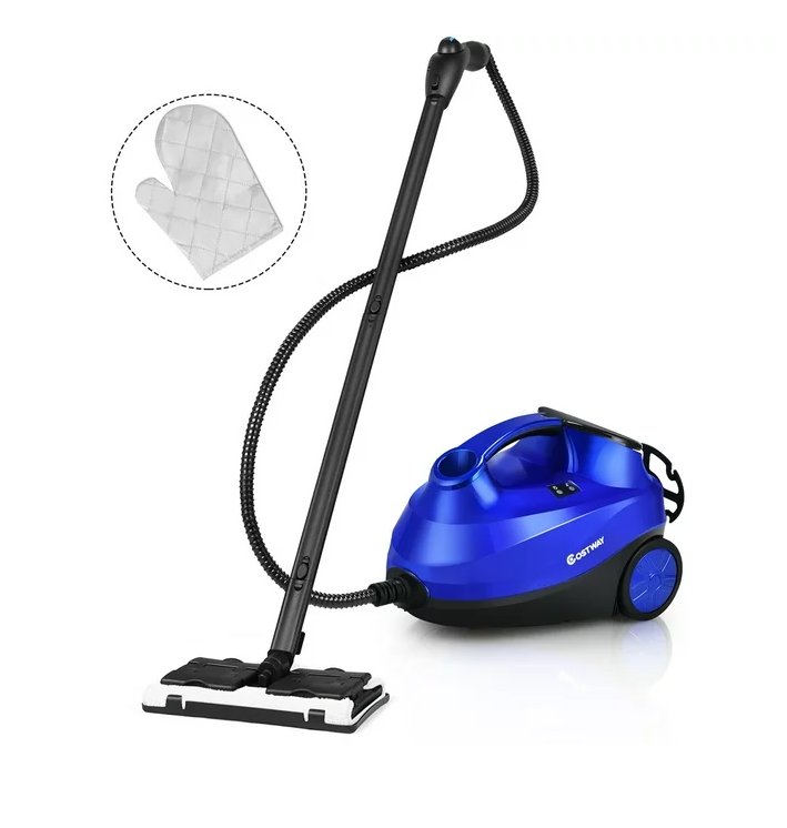 2000W Heavy Duty Steam Cleaner Mop Multi-Purpose W/19 Accessories Blue
