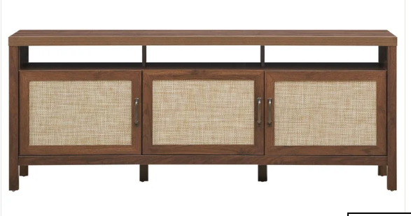 Entertainment Media Center for TV's up to 65 Inch-Walnut (Scratch and Dent)