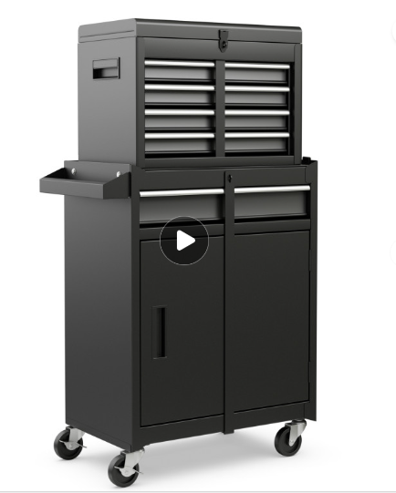 SPECIAL -40``tall, 2-in-1 Rolling Tool Chest with 5 Sliding Lockable Drawers