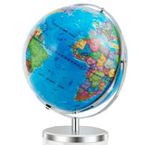 13" Illuminated World Globe 720° Rotating Map with LED Light - HW63198