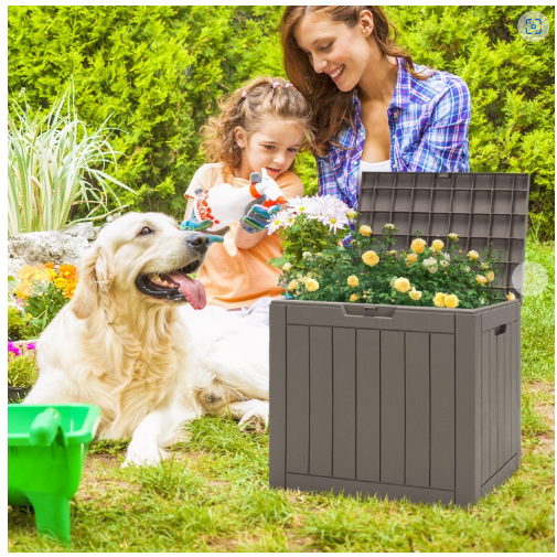 30 Gallon Water Resistant Plastic Deck Box