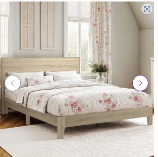 SPECIAL - Queen Size Allyannah Platform Bed With Headboard