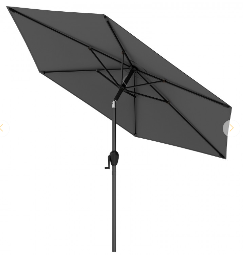 7.5 feet Outdoor Patio Heavy Duty Market Umbrella with Push Button Tilt-Black