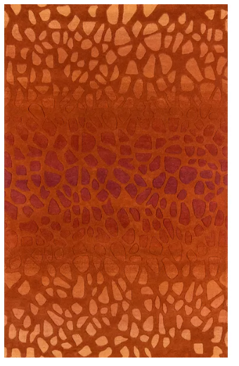 8' x 10' - Anijia Geometric Handmade Tufted Wool Dark Paprika Area Rug