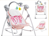 2 in 1 Baby Swing and Bouncer for Infants with 5 Speed Sway - Pink (Customer Return)