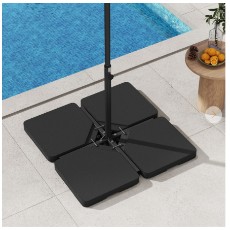 Patio Offset Umbrella Base with Easy-Fill Spouts