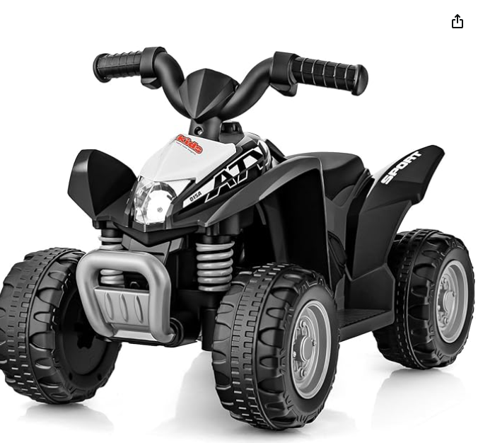 Ours is RED, Kids Ride On ATV, 6V Electric Vehicle for Toddlers, no horn  - RED, Fully Assembled