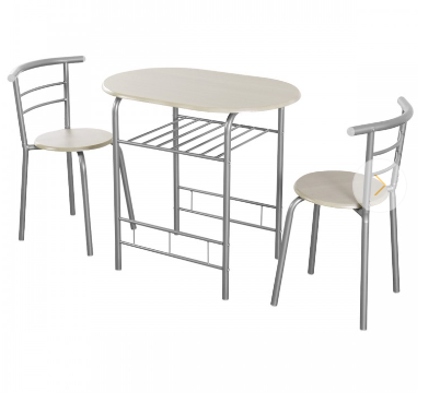 3-Piece Space-Saving Bistro Set for Kitchen and Apartment - Scratch and Dent