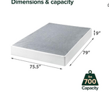 Zinus 9 Inch High Profile Smart Box Spring/Mattress Foundation - *UNASSEMBLED/IN BOX* - CAL KING