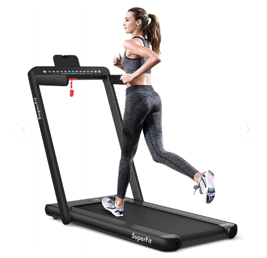 SPECIAL 2.25 HP 2-in-1 Folding Walking Pad Treadmill with App Control (MAX 265lbs) (Shipping Damage)
