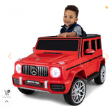 Kids VIP Officially Licensed 12V Mercedes G63 Ride On Car, RED, (Scratch and Dent)