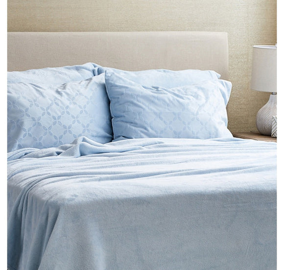 Mink 6-Piece Sheet Set - KING - FROST BLUE