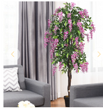 6-Feet Artificial Wisteria Silk Indoor-Outdoor Tree